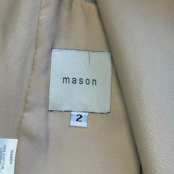 Mason Silk Lined Goat Fur Vest Blonde XS - Picture 8 of 9